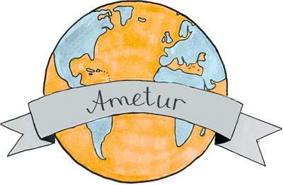 Ametur &ndash; Globus mit Schriftband